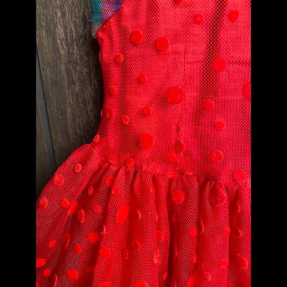 Junior Gaultier Red Tulle Dress - Picture 4 of 6